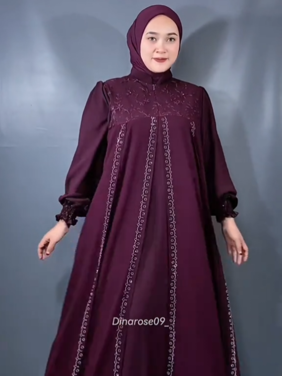 Rekomendasi DRESS GAMIS MEWAH tapi murahhh.. yaampunn sebagus ini murah bgt😭💕 warna burgundy yg aku pakai segera launching 🫰🏻✨