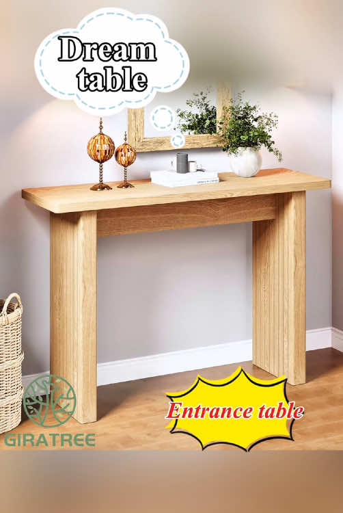 POV: You walk in and this console sets the vibe 🌿✨ Slim, fluted, and just chef’s kiss. #Giratree #Giratreefurniture #EntrywayInspo #FlutedFurniture #HomeAesthetic #TikTokShopMemorialDay