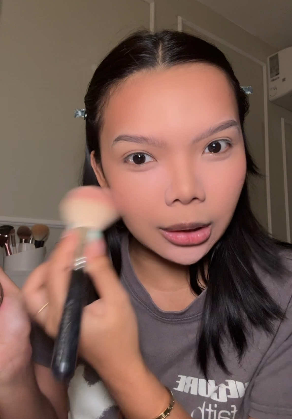 Replying to @🌊 Full face of violet makeup!! #foryou #fyp #BeautyTok #MakeupTok #MakeupChallenge #DengMakeupChallenge 