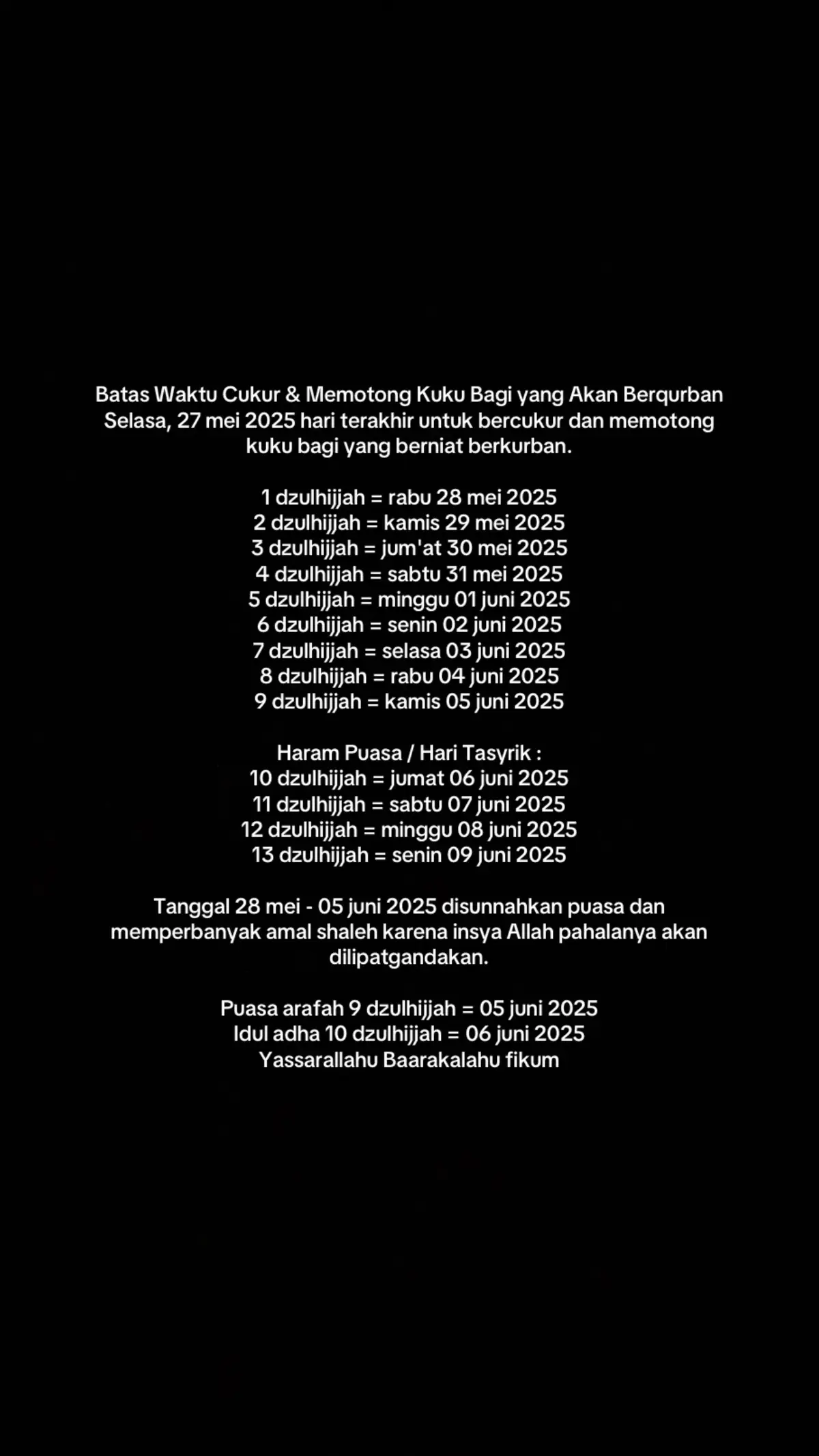 Semoga kita menjadi Hamba yang selalu diberikan kenikmatan untuk terus beribadah 🥰 #dzulhijjah #fyp #xyzbca #reminder 