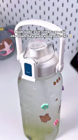 Sắm bình xinh để uống đủ 2 lít nước 1 ngày nha mí bà 😍#khousesmart #binhnuoc #binhnuoc2lit #tritan #binhnuoctritan #tiemtaphoacuachannie #viral #xuhuong 