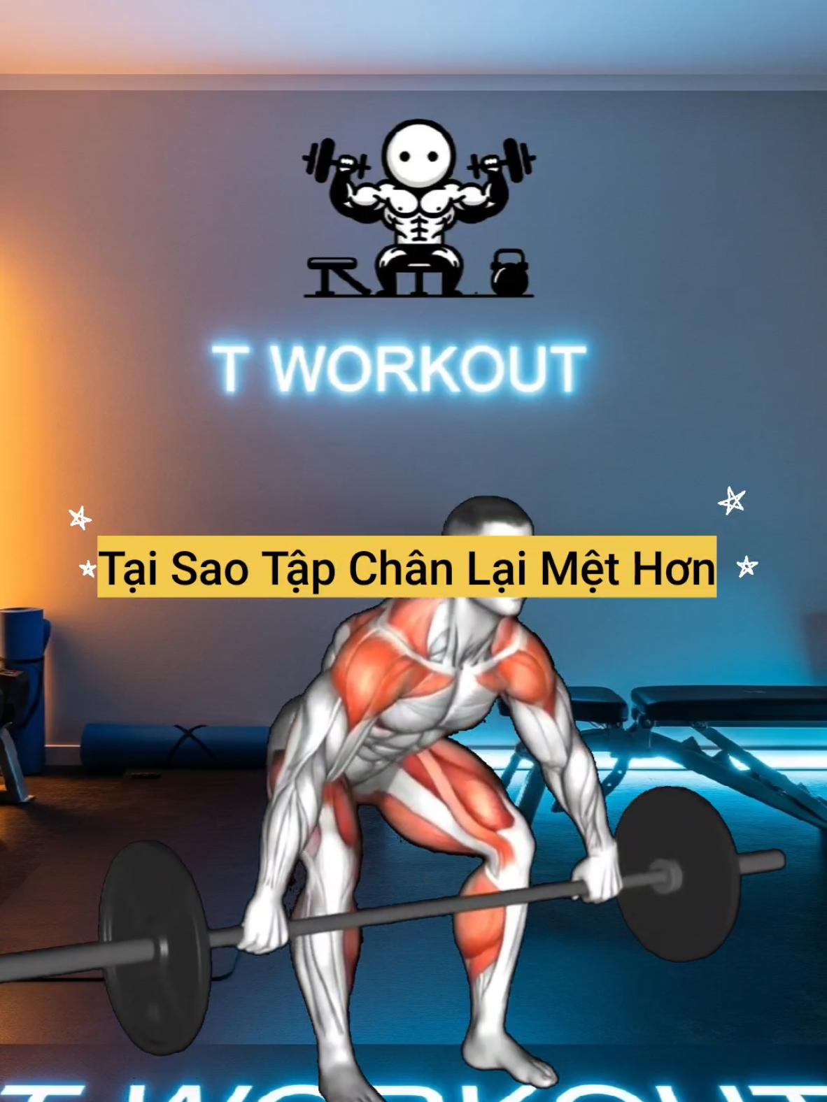 Tại sao tập chân lại mệt hơn các nhóm cơ khác. #tworkout #legday #tapchan #tapchantai nhà