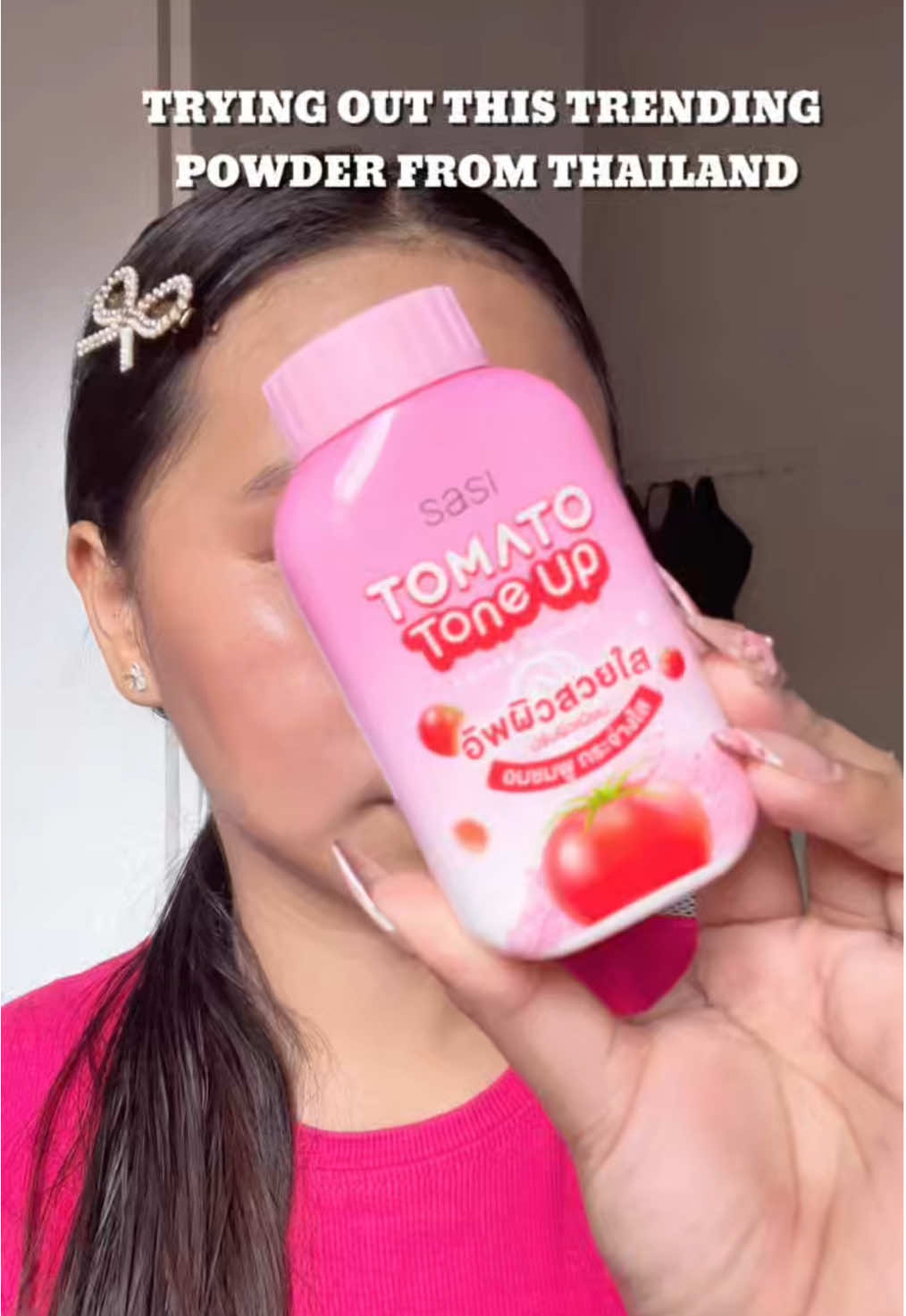 The secret to my all-day fresh look? Sasi Loose Powder. Lightweight, soft, and selfie-ready! 💗 @Konvy Beauty Philippines @Sasi PH  #Sasi #beautyph #thaibeautyph #sasiloosepowders #loosepowder #loosepowdertomatotoneup #tomatotoneup #loosepowder #makeup #powderfoundationreview  