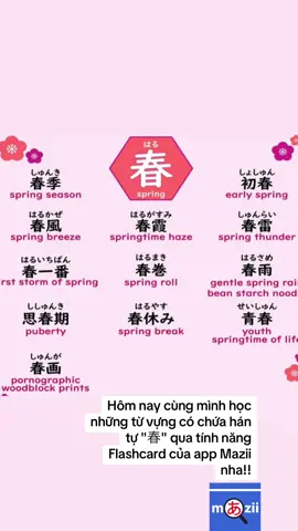 Hôm nay cùng mình học những từ vựng có chứa hán tự 