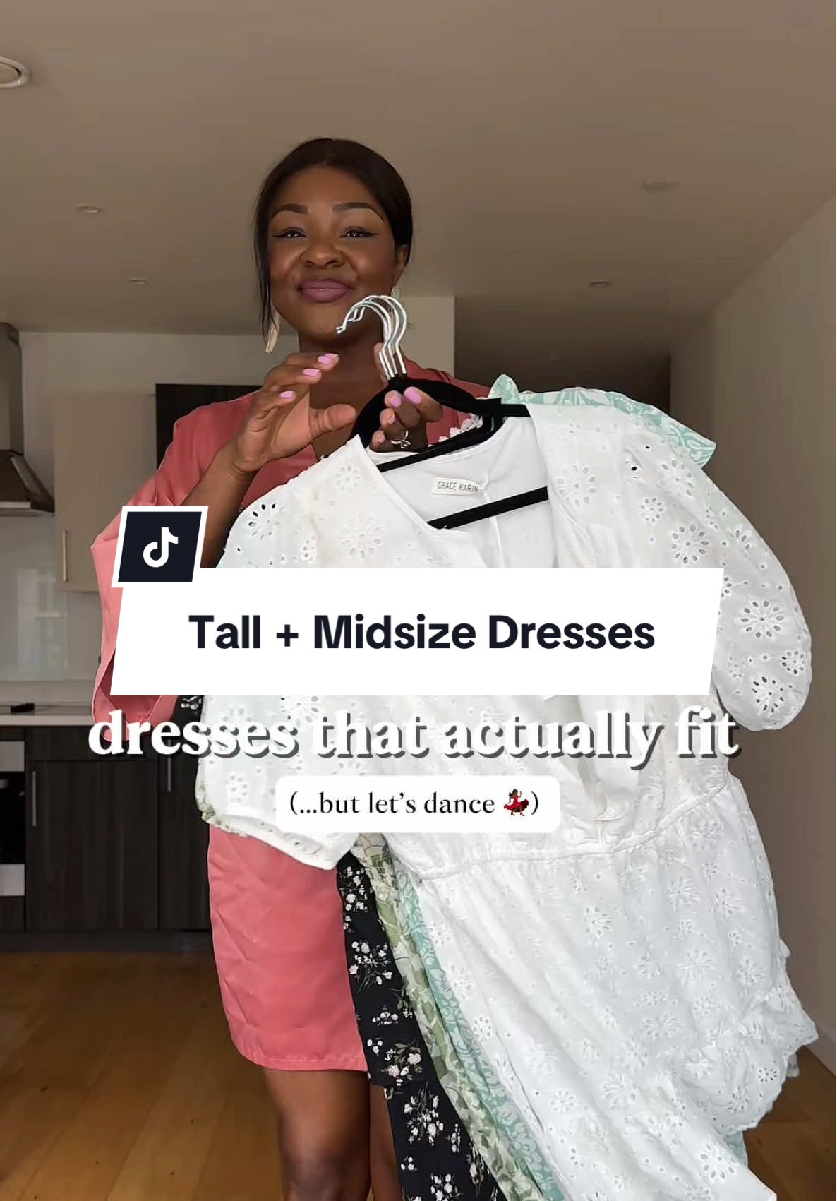 Tall +Midsize dresses that actually fit! Which dress is your favorite? 👇🏾 #tallgirl #midsizefashion #fashiontiktok #fashioninspo #springfashion #summeroutfit #dresses #blackgirl #over40 #fashiontips #blackgirl 