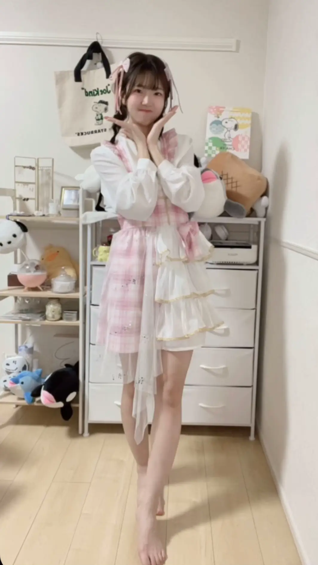 アイドルになった夢たまに見る🤭 #アイドル衣装 #アイドル好き #三つ編み 