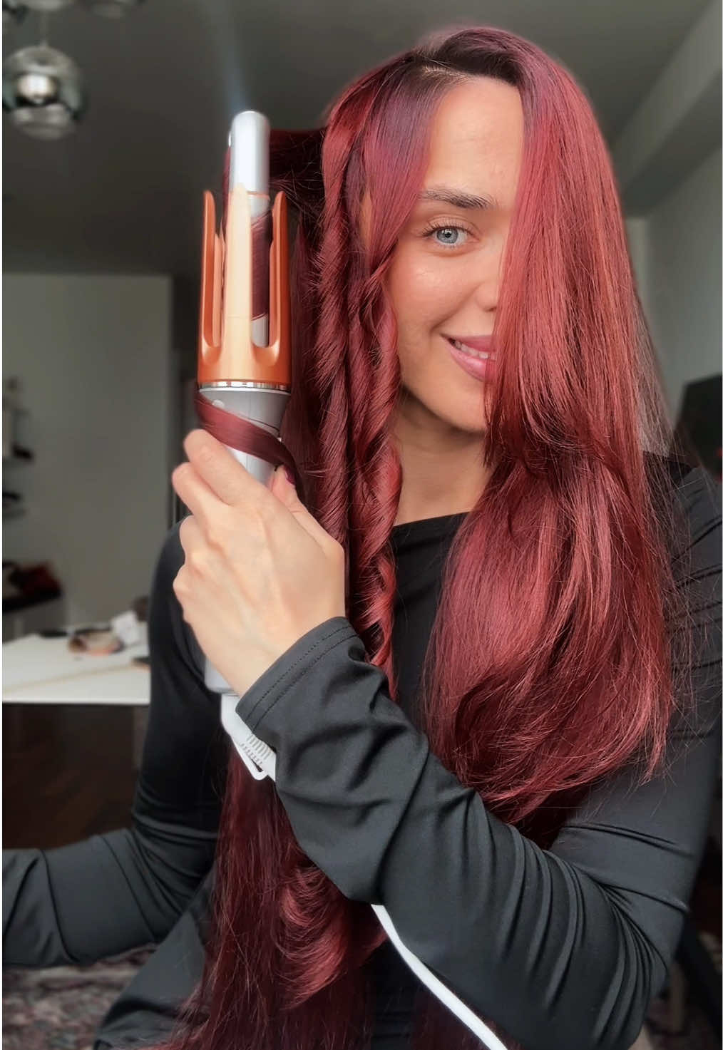 Volume curls by automatic curling iron @SHEGLAM.HAIR 💛 #sheglam #sheglamhair #sheglamitcurl #curls #curlyhairroutine 