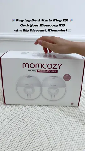🥳Payday Deal Starts May 28! Grab Your Momcozy m5 at a Big Discount, Mommies!💥👏#momcozy #momcozylife #momcozypump #pumpingmom #montherlove 