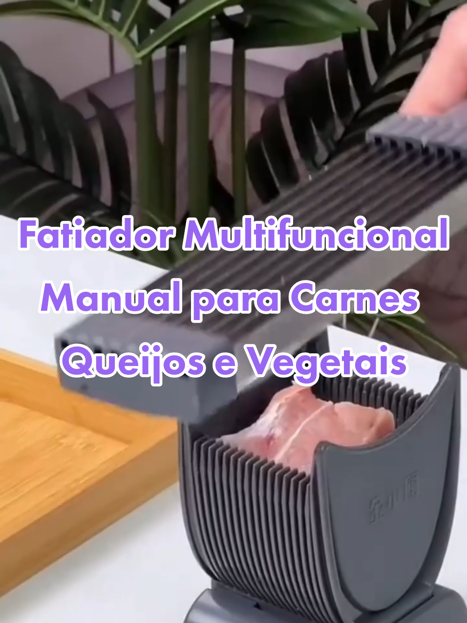 Fatiador Multifuncional Manual para Carnes Queijos e Vegetais em Aço Inox Ajustável #fatiador #multifuncional #manual 