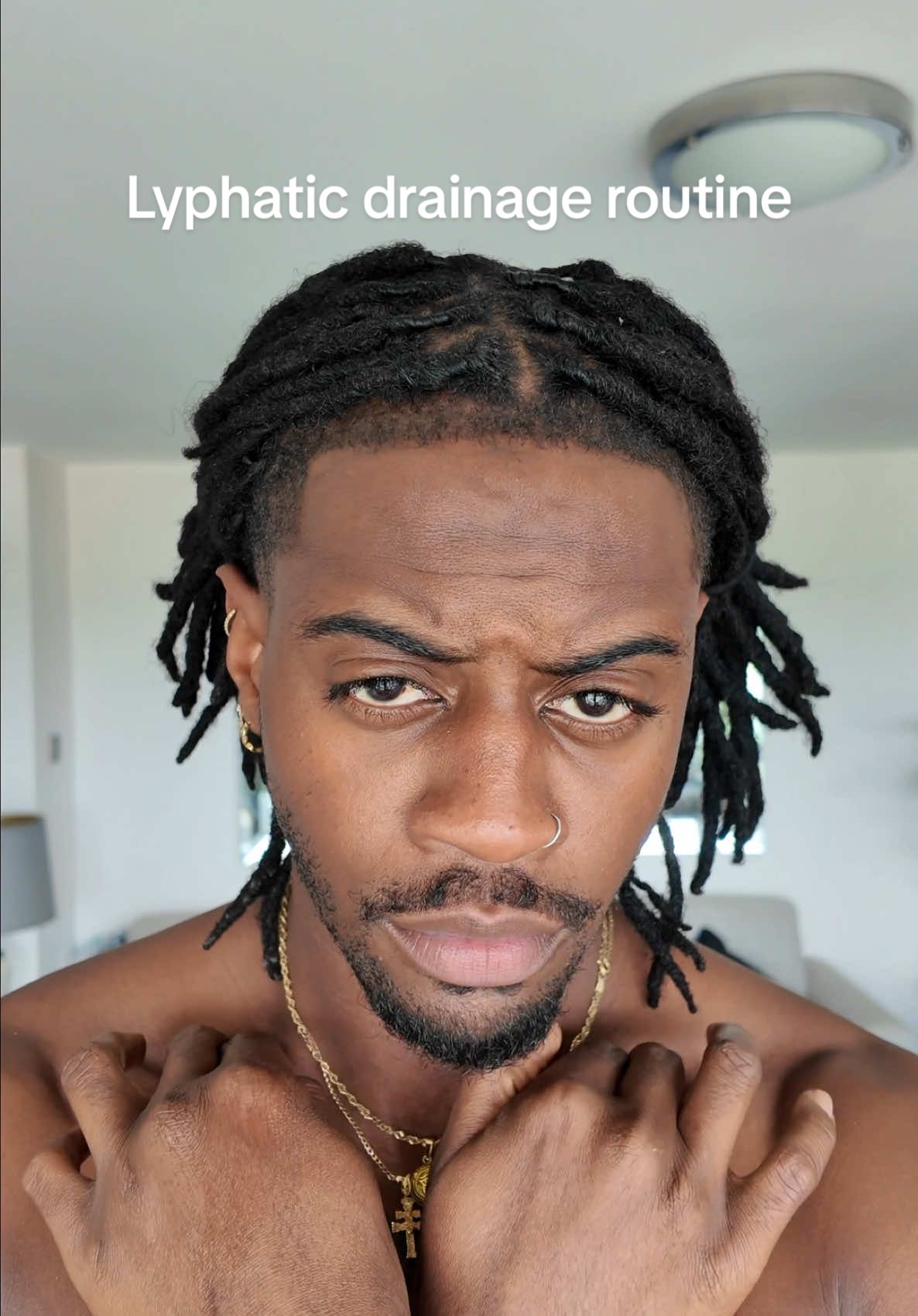 Morning lymphatic drainage and depuff routine for all my hayfever sufferers out there! #skincare #lymphaticdrainage #guasha 