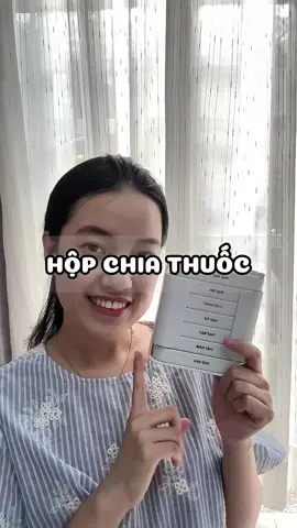 Hộp chia thuốc tiện lợi, nhỏ gọn , dễ dùng . #hopchiathuoc #review #fyp #dotienich #gocnhomechip 