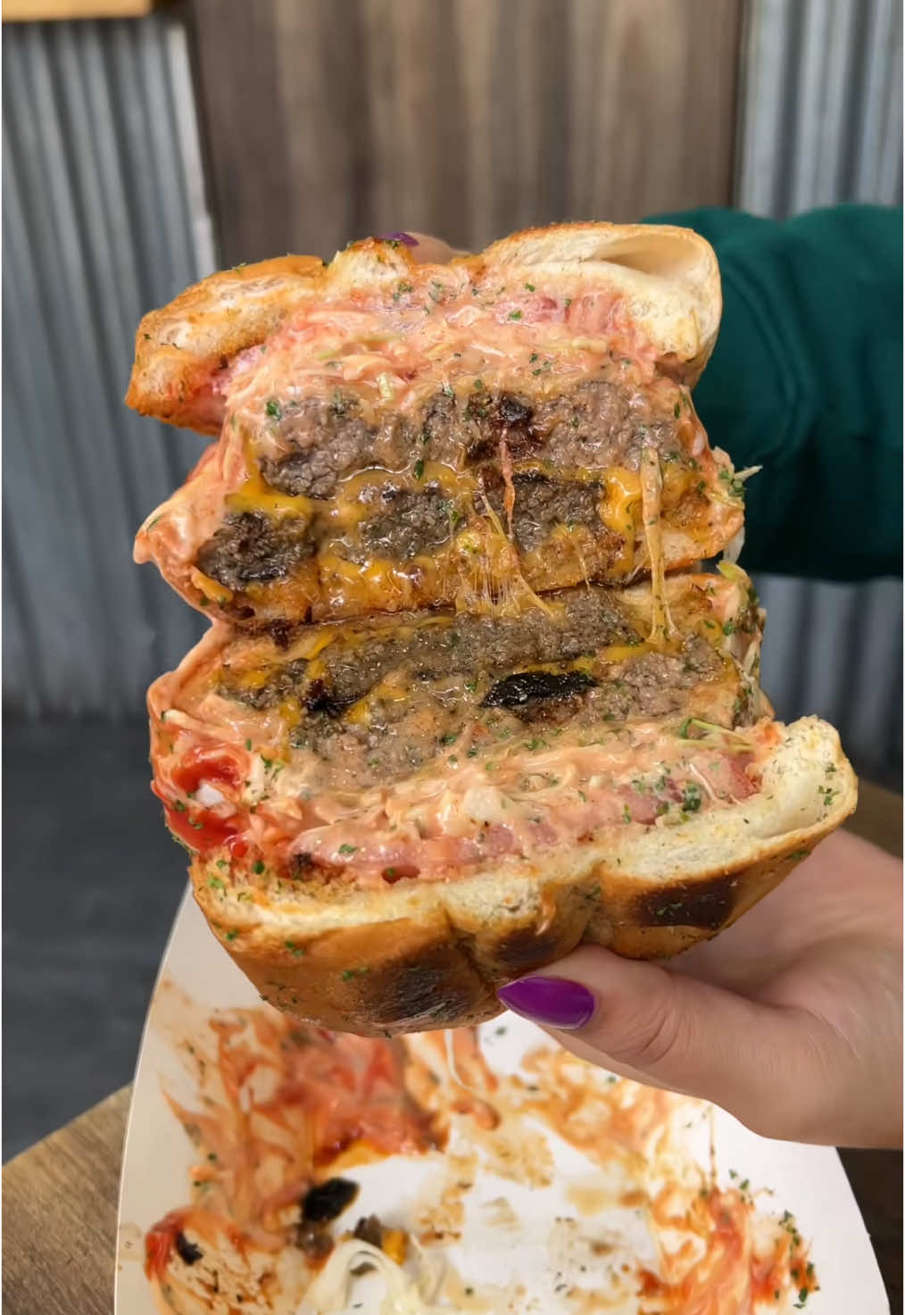 This DOUBLE BEEF CHIMI from @Antojitos BK in Sunset Park, Brooklyn NYC is straight 🔥🔥🔥! #DEVOURPOWER #fyp #foryou #foodtiktok #foodies #antojitosbk #brooklyn #sunsetpark #dominicanfood #dominicanburger #chimi #chimisauce #beefchimi #nyc #newyorkcity #nycfood 