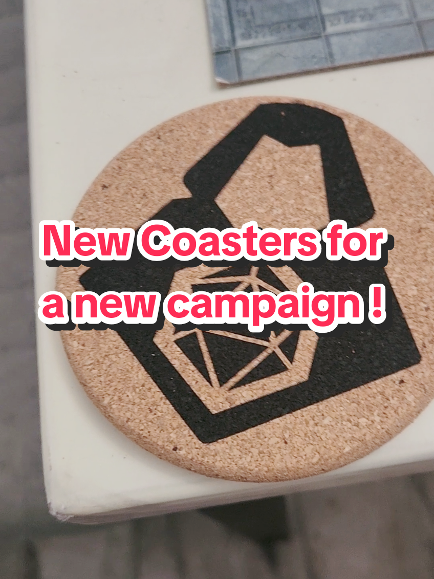 Awesome class coasters pulled out for a new campaign! #dndtiktok #dice #ttrpgtok #diceroll #evildm #dnd5e #dmtips #ttrpg #dndtiktok #5etiktok #dicetower #fun 