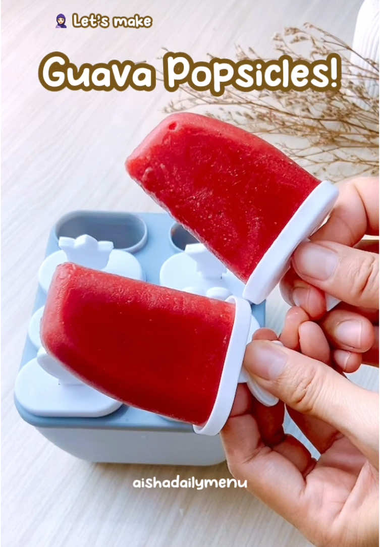 Let’s make guava popsicles! #HealthyTreats #HomemadePopsicles #KidsFavorite #EasyRecipes #HealthySnacks #cookingvideo #fyp 