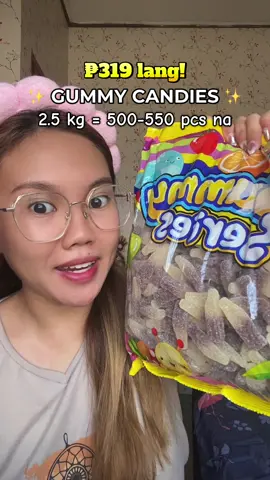Ang sulit nito! ₱319.00 pesos lang may 2.5kg na kayong Gummy 😍 #gummy #gummies #gummycandy #candy 