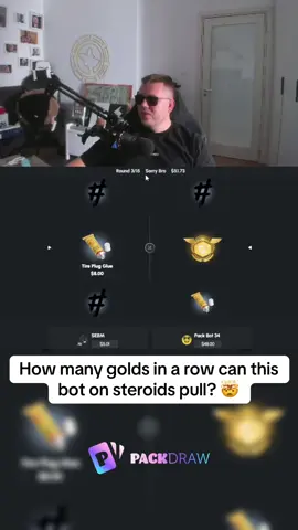How many golds in a row can this bot on steroids pull? 🤯 #sebm1337 #sebm1337clips #packopening #pc #pcgaming #supreme 