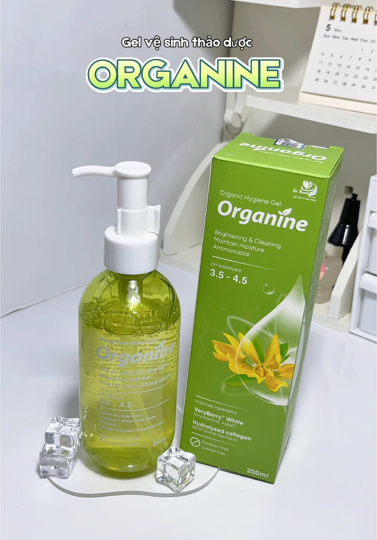 Dùng êm nha #organine #dungdichvesinhthaoduoc3in1 #xuhuong #ilovetiktok❤️ 