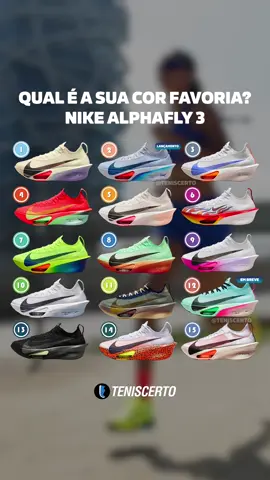 Qual é a sua COR FAVORITA? 🤔 @nikerunning #alphafly3 #teniscerto