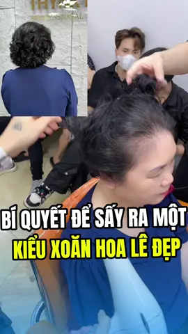 Cách sấy xoăn hoa lê đẹp vào nếp lọn mà không phải ai cũng biết #khoaphulenchinh #thynkhair #daynghetocnu 
