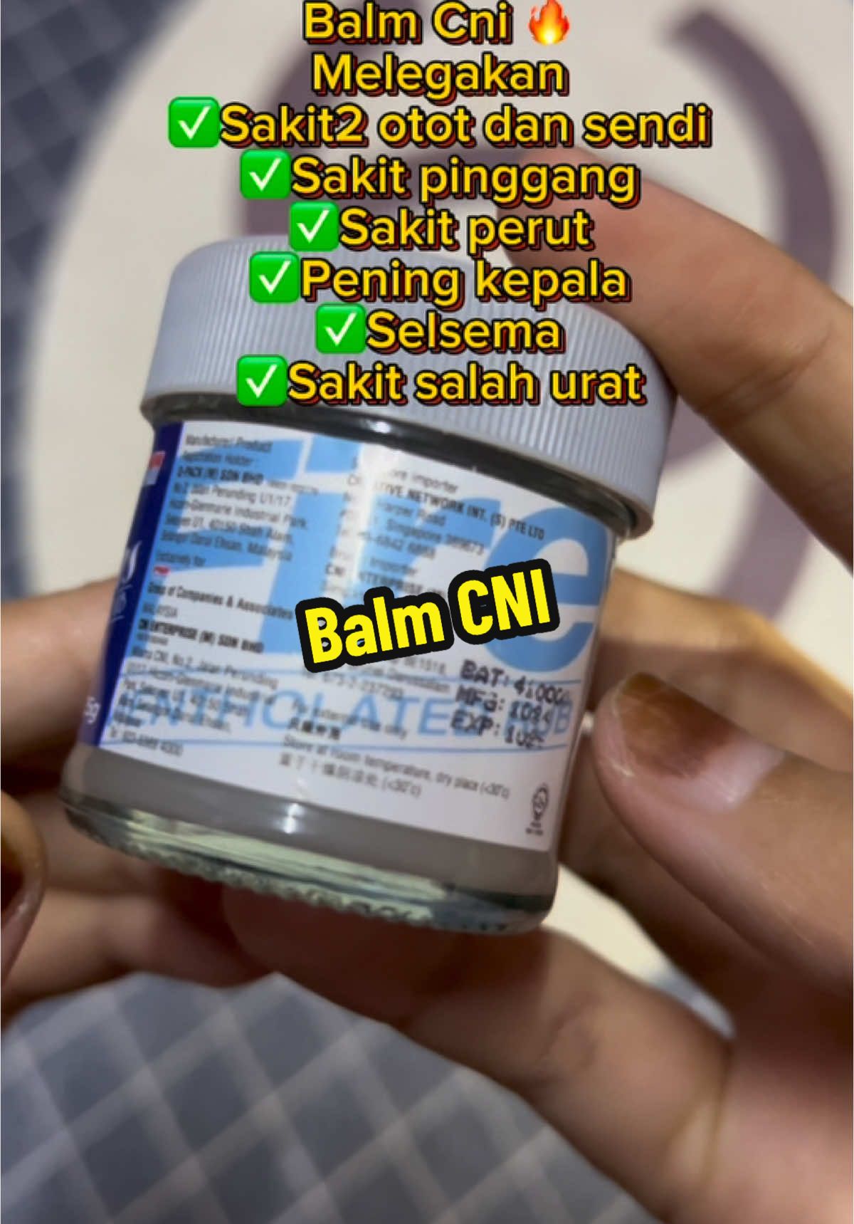 Senang bawa pergi travel . Mesti spare dlm handbag #balm #balmcni #fyp #grabsekarang🔥🔥🔥🔥 #tiktokmalaysia #fyppppppppppppppppppppppp 