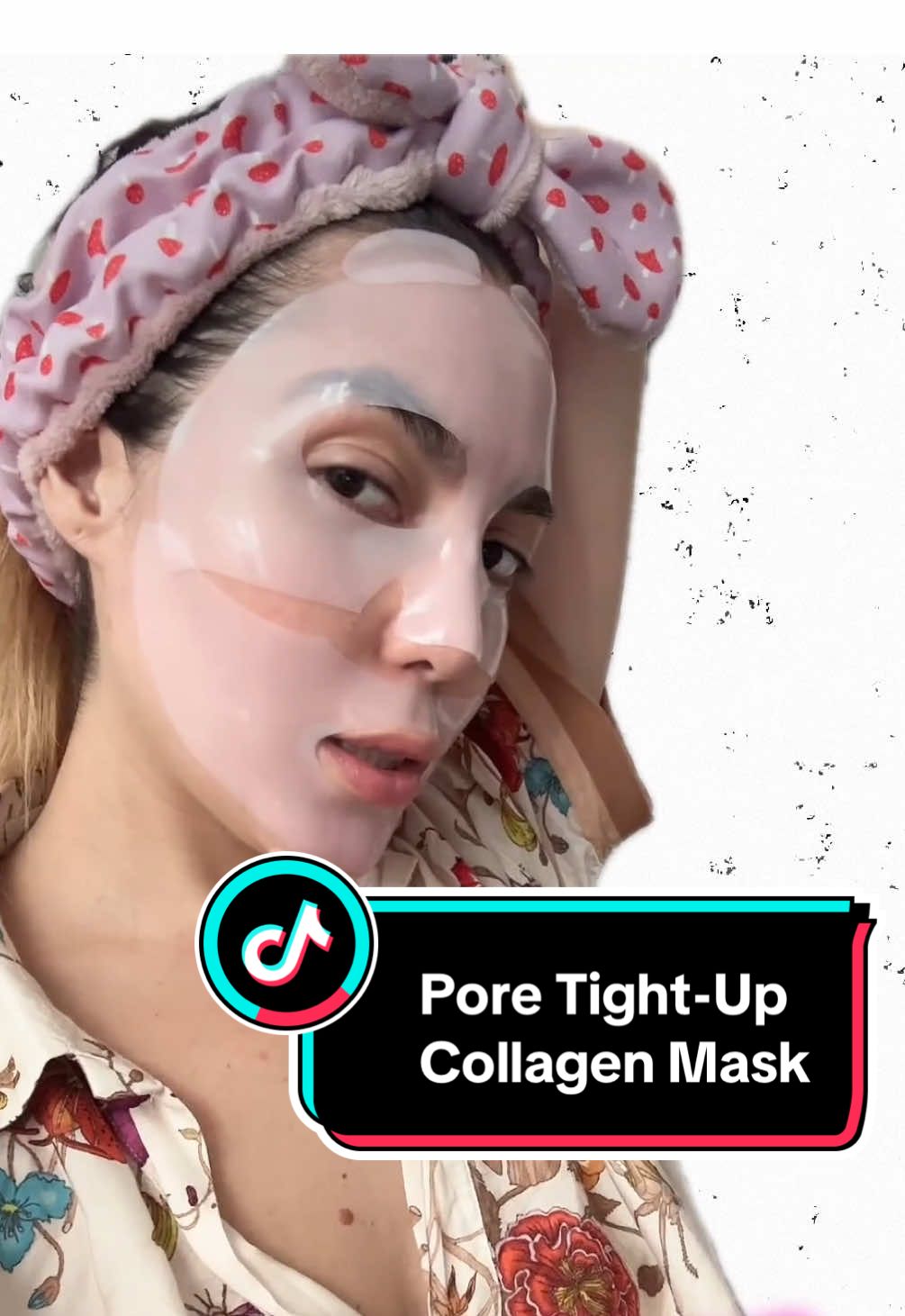 We talk about a collagen mask that is designed to tighten pores, which is particularly helpful for those with dry skin and visible pores. The application process is straightforward, and the mask is found to be quite flattering on the skin. After following the instructions and leaving it on for about an hour and a half, and then applying SPF, the pores looked amazing. The product is highly recommended. #FridaSofia #skintok #poretightening #tiktokmemorialdaysale #CasaTikTok #collagenpeptides #eqqualberry 