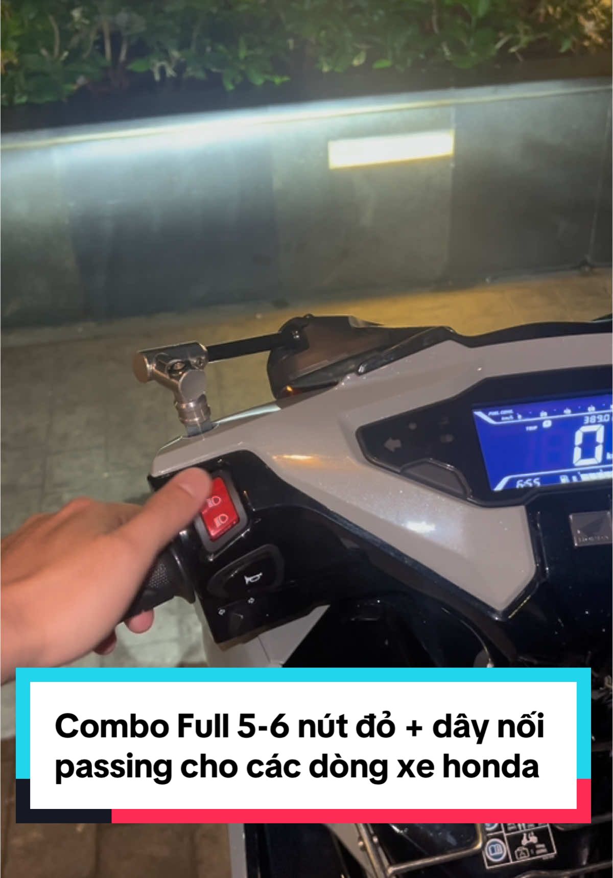 Combo Full 5-6 nút đỏ + dây nối Passing cho các dòng xe Honda anh em tham khảo nhé.#xuhuong #combonutdoxemay 