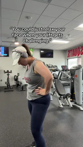 No but why does my face do that? #GymTok #FitTok #gymgirl 