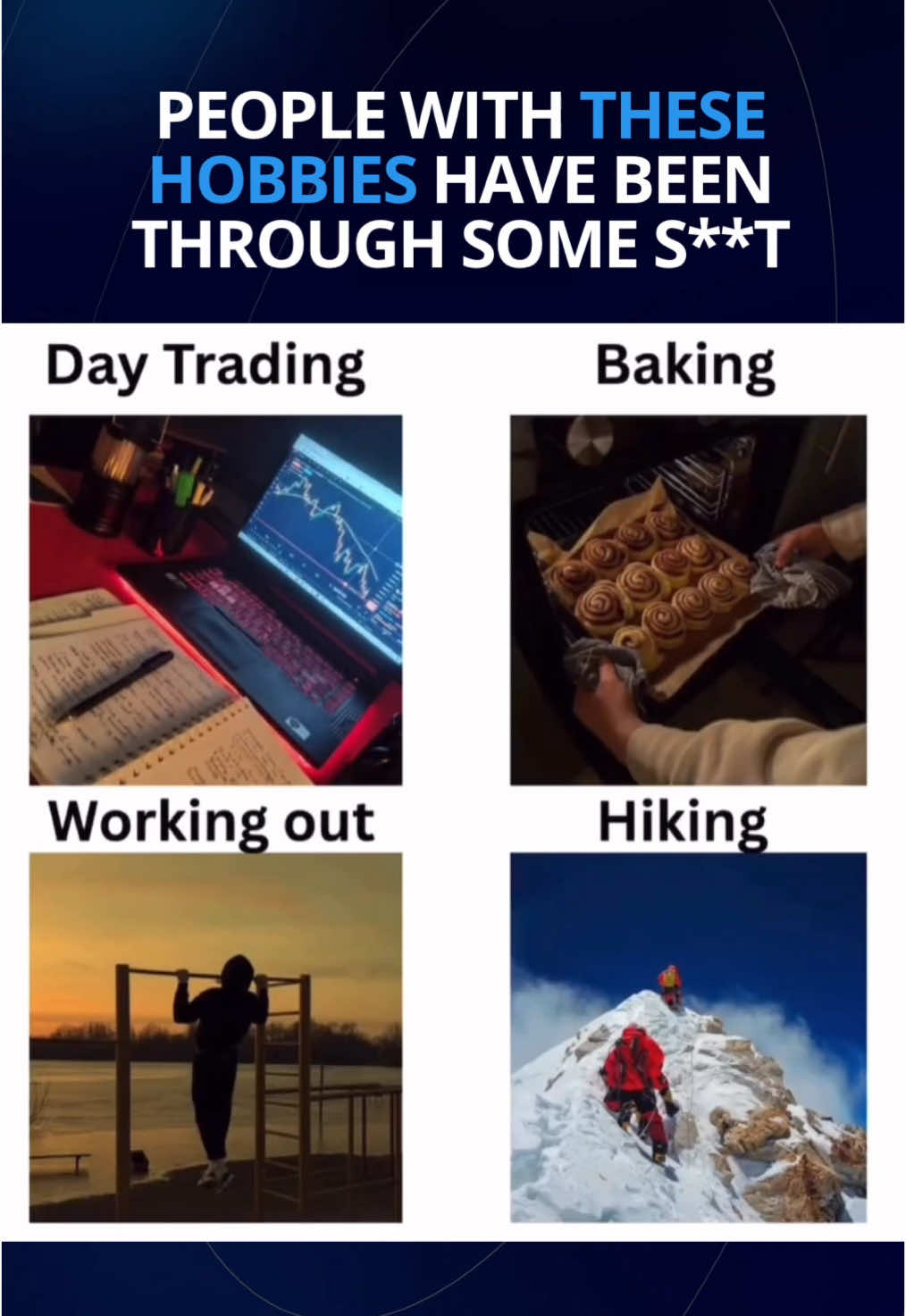 PEOPLE WITH THESE HOBBIES HAVE BEEN THROUGH IT ALL… If you trade crypto, analyze charts for fun, or stay up till 3AM watching candles, you’ve seen the highs, the crashes, and the chaos. Respect to the ones still holding it together. 💪💻💸 #CryptoLife #TradingStruggles #CryptoAddict #DayTrader #CryptoHumor #TradingLifestyle #BearMarketSurvivor #HODL #CryptoCommunity #RiskTaker #ChartObsessed #BitcoinMeme #Web3Vibes