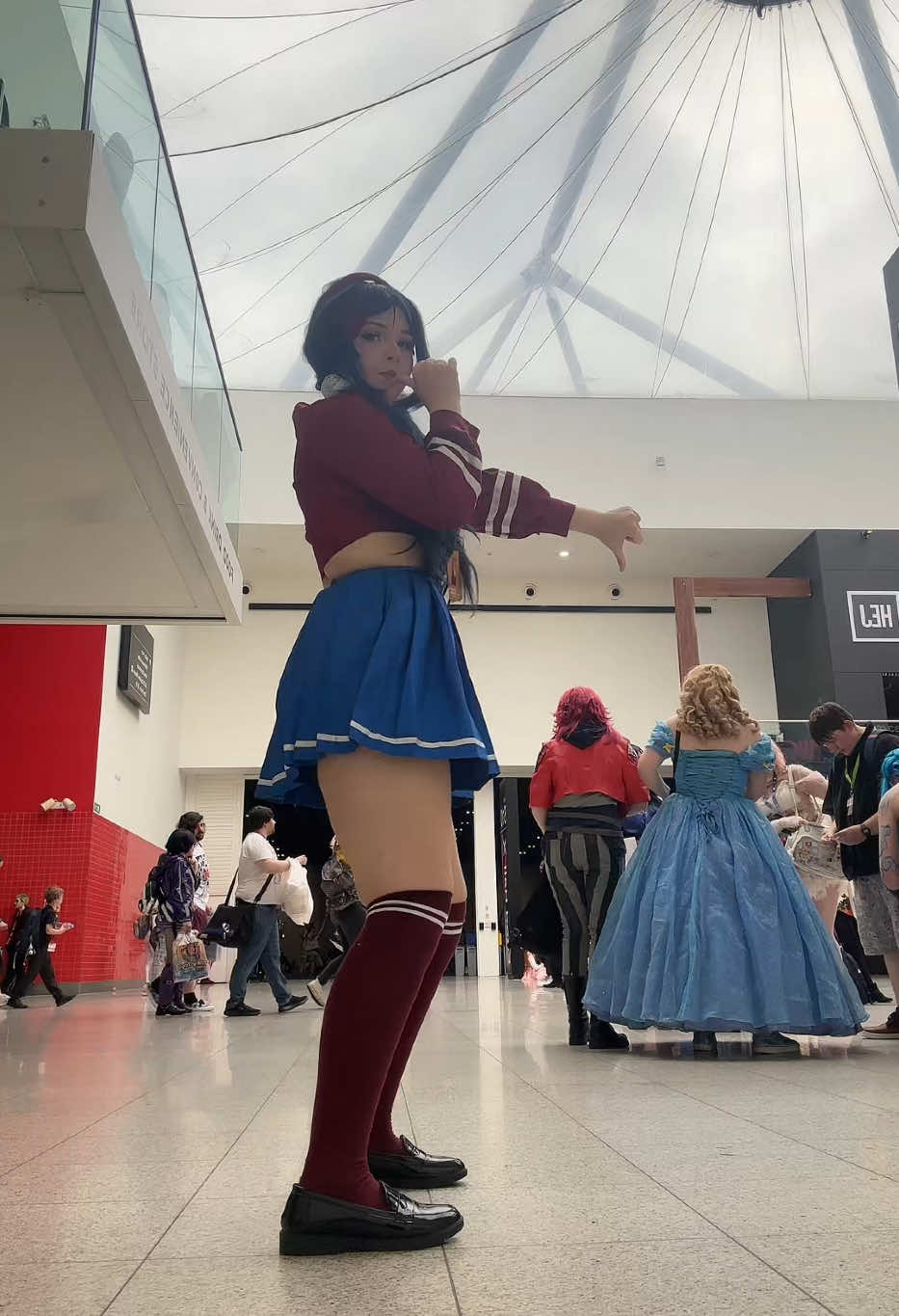 I’m wearing shorts!! #mita #mitacosplay #miside #misidecosplay #cosplay #anime #cosplayconvention #mcm #mcmcomiccon #mcmcomiccon2025 #cosplaydance #cosplayfyp 