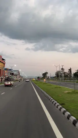 “Ride slow, watch the sky.”#fyp #chitwan #beforerain #reach #peace #view #xybca #scenery #shotoniphone #chitwanroad #narayanghat #evening 