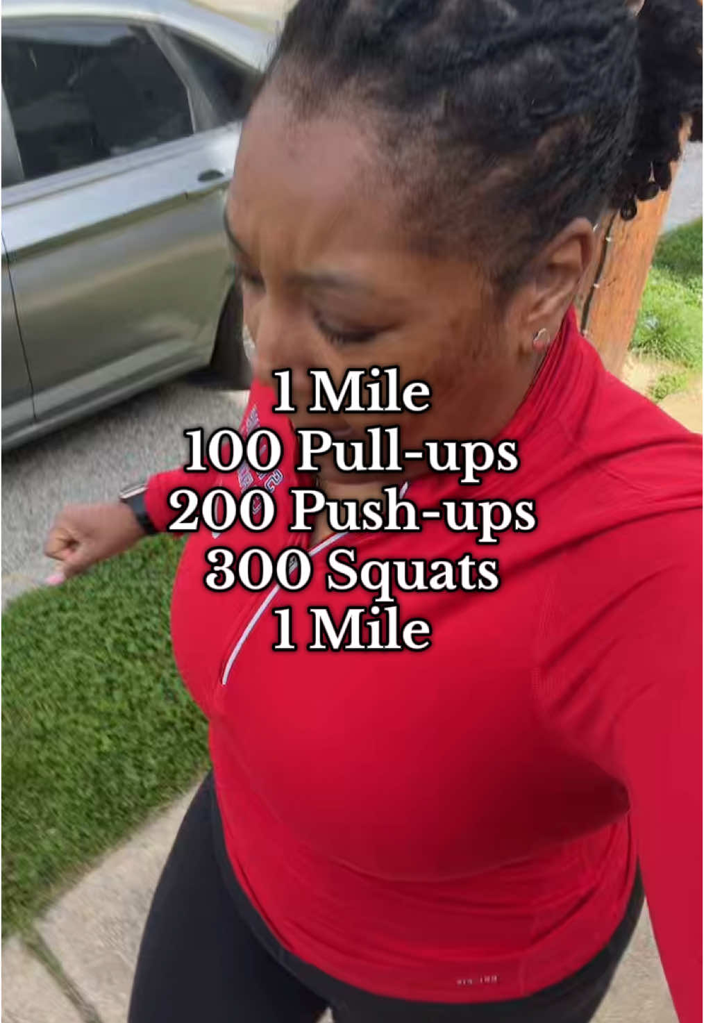 Memorial Day Murph!  1 mile  100 pull-ups 200 push-ups 300 squats  1 mile  #memorialday #murph #murphworkout #fitnessworkout #gymgirlies 
