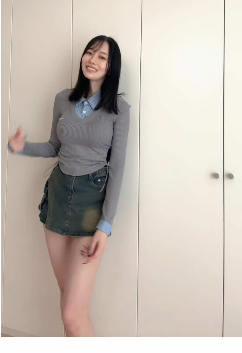 終始気まずそうで気まずい😇　#関西コレクション25AW 
