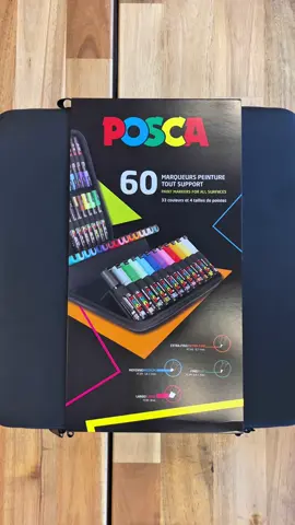 Unboxing the ultimate Posca dream – 60 paint markers in one sleek case 🎨🔥 I #poscamarkers #graffitiart #arttok