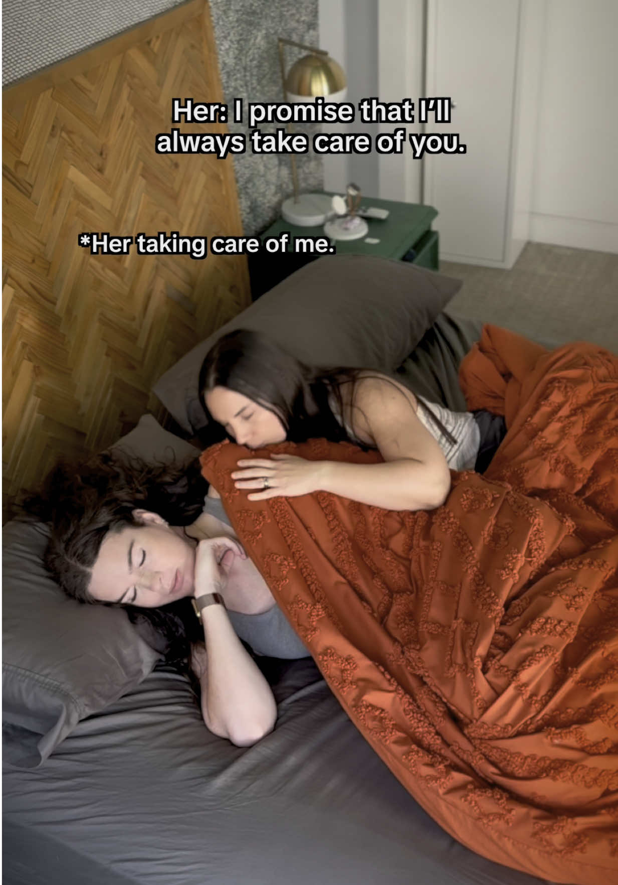 Every night though 🤭 #wlw #lgbtq #trans #marriedlife #couple