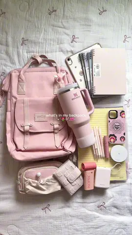 pink edition 🎀 #whatsinmybag #largecapacitybag #schoolbag #backpack #pinktok 