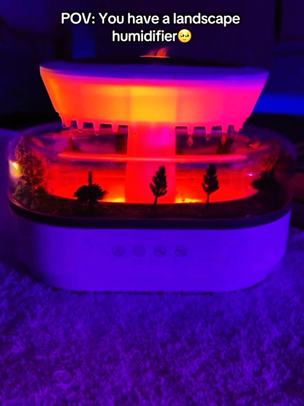 Raindrops, aroma, and peace in one! ✨🌧️💨💡 Message me for the link! . . . . . . . . #RelaxingVibes #AromaTherapy #HumidifierTok #CozyVibes #SelfCare #ChillWithMe #HomeEssentials #CalmingMist #MoodBooster #TikTokFinds #humidifier #fyp #foryou 