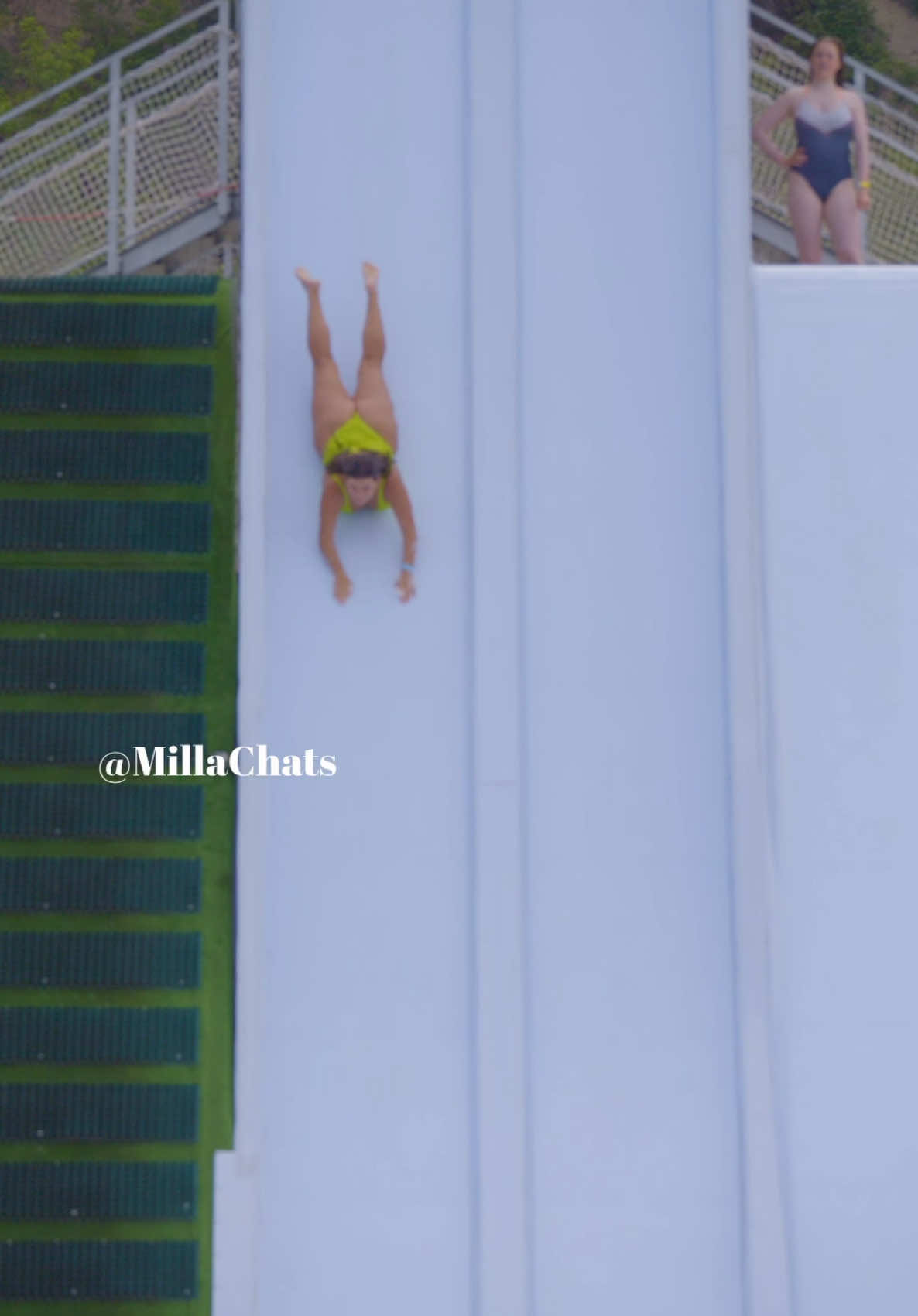 That drop OMG! 😨 #waterslide #waterpark #aquapark #Summer #slipnfly #waterjump 