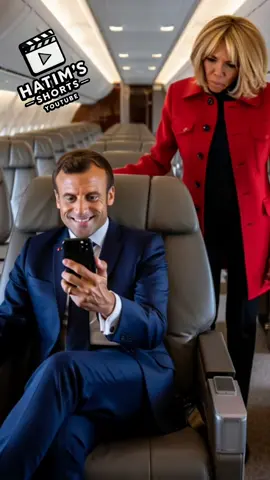 What really happened between Macron and Brigitte on the flight to Vietnam?  POV: Macron just wanted to scroll… Brigitte had other plans! AI-generated parody — just for fun! Officially: It was just playful teasing, as Macron confirmed. #Macron #BrigitteMacron #FunnyVideo #AIFun #CoupleGoals #PlaneDrama #PoliticalHumor #France #Satire #ViralVideo