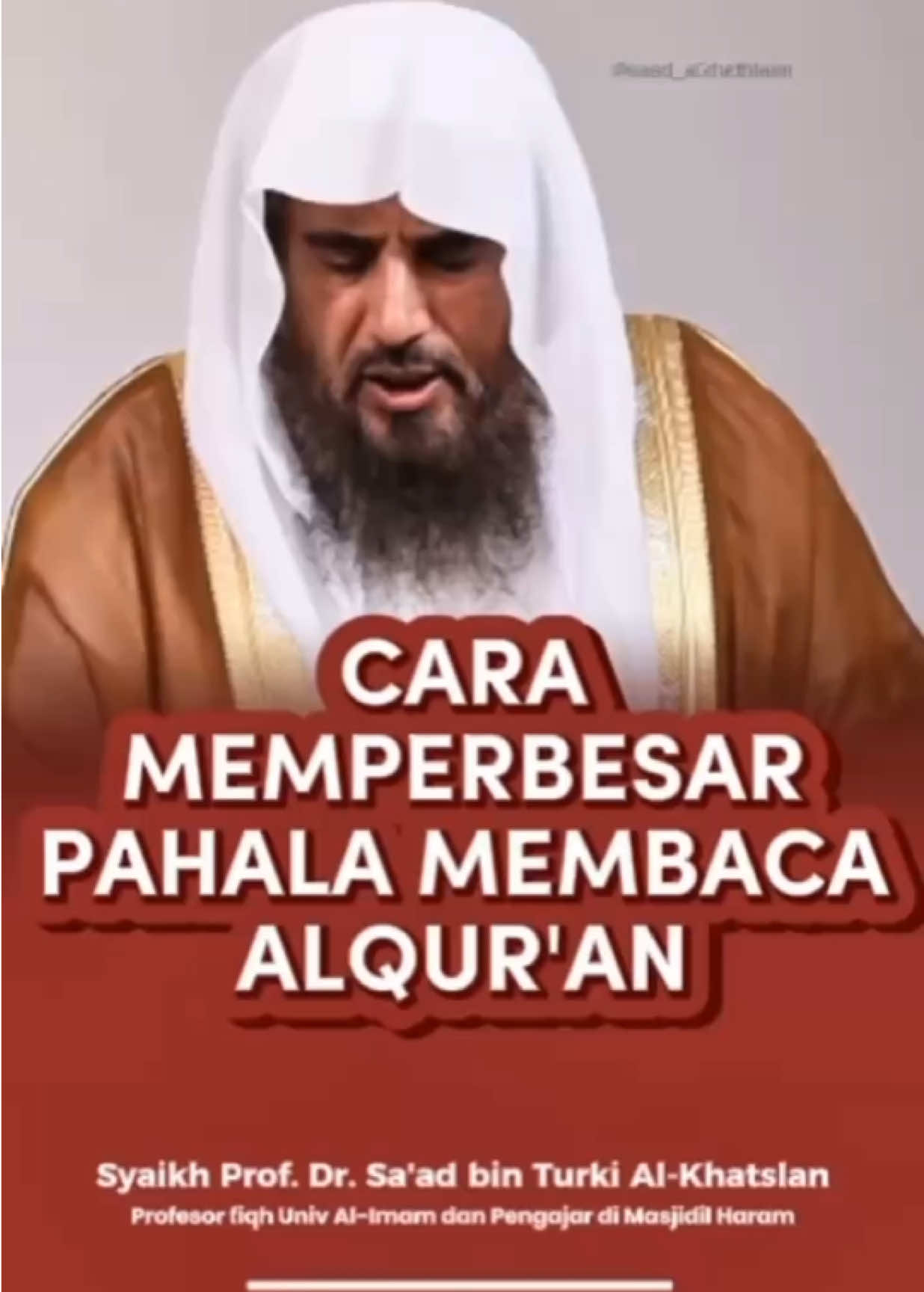 CARA MEMPERBESAR PAHALA MEMBACA AL-QUR’AN