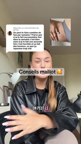 Réponse à @Mª®ie vous vous rasez a quelle fréquence ? 🥰 #shavest #bikiniline #Summer #skincaretips #maillot #skintok 