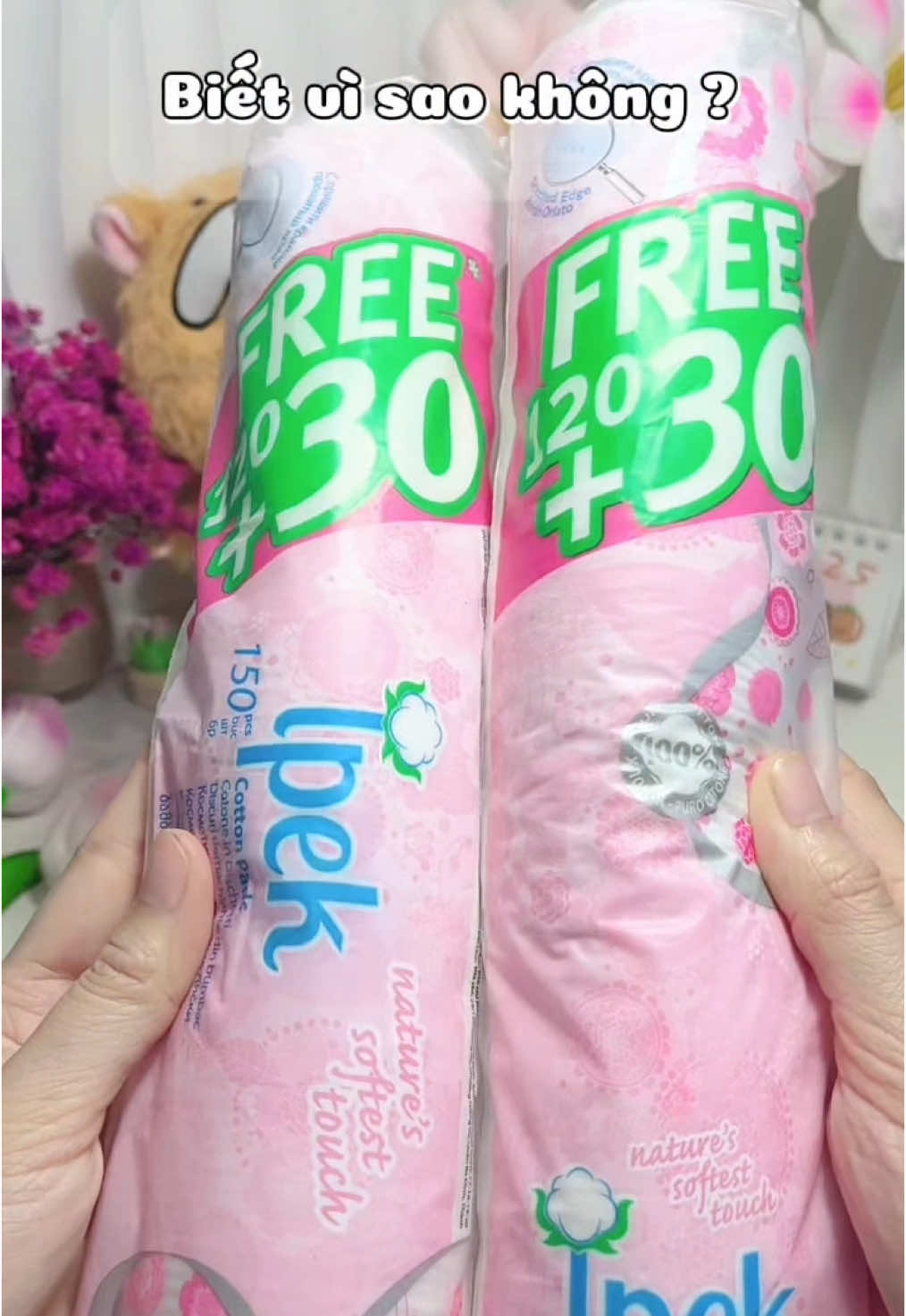 Rinh liền mấy bà ơi, em bông tẩy trang Ipek giá đang siêu hời #xh #viral #bongtaytrang #botthichreview #ipek 