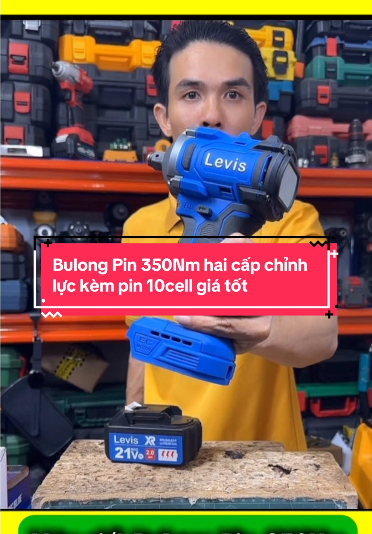 Bulong pin 350Nm kèm pin 10cell hai cấp chỉnh lực #bulongpin #maysietbulongpin #bulongsuaxe #quocdung #xuhuong #LearnOnTikTok #giare #suaxemay #suachuaoto 
