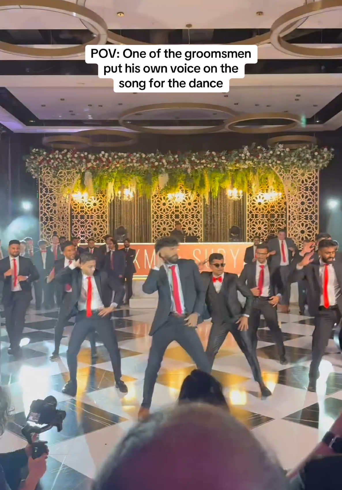 Never been done before 😳🔥 #desi #wedding #singing #dance #browntiktok #viral 