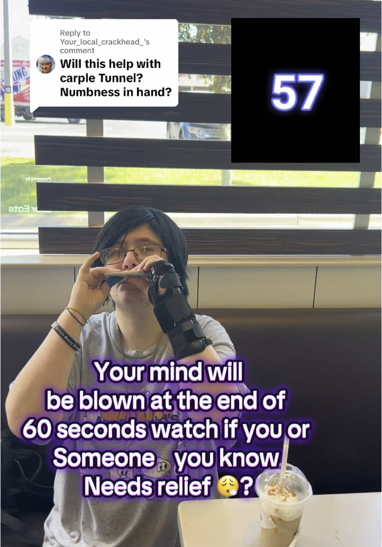 RReplying to @Your_local_crackhead_##answeringcomments##carpaltunnel##LIVE##tiktoklive##testimonyto explain what this video is going to be about for you is I’m replying to someone dealing with carpal tunnel, showing people a natural relief 😮‍💨 the human body needs to calm down the nerves and calm down inflammation using non-synthetic fully organic ingredients. I met this gal young girl at McDonald’s that was dealing with a lot of temperament inflammation swelling. She was hurting a lot. She was waiting for her mom to bring something medicated and I told her about something natural. She took it on camera and her world changed. Mine and her mind were blown how fast she took off her race was incredible. 