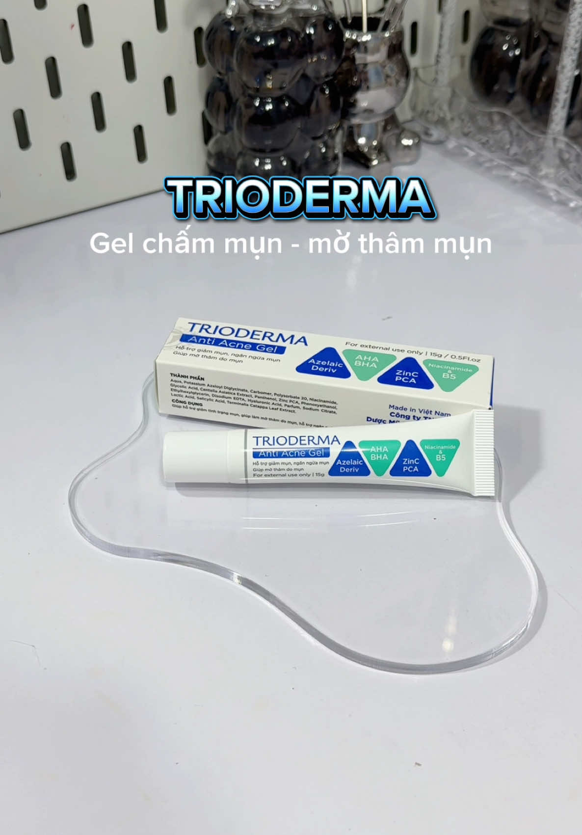 Ai đang bị mụn thâm do mụn thì rinh ngay đi ✨ #unboxing #review #trimun #giammuntham #trimuntritham #geltrimun #geltrimuntrioderma #trioderma #xuhuong #fyp #viral 