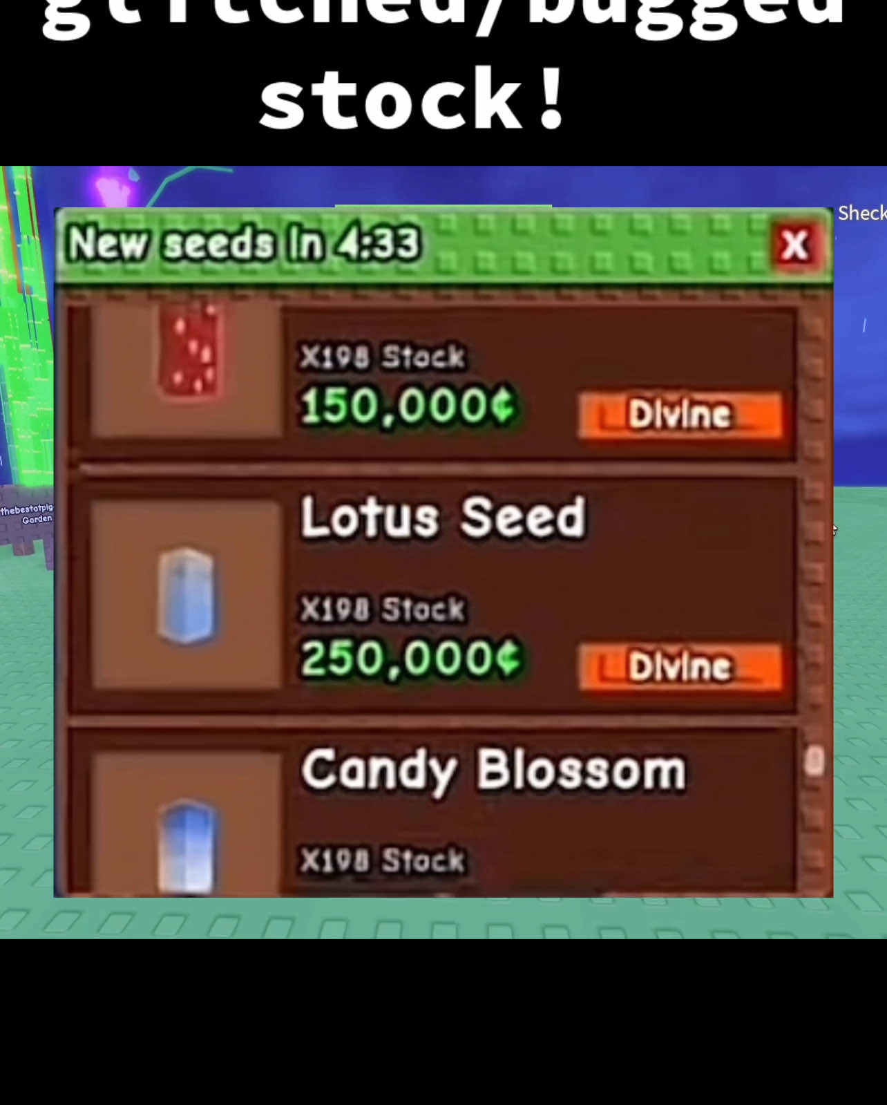 Did it work for you guys!?!? #growagarden #Roblox #stocks #glitch #bug 