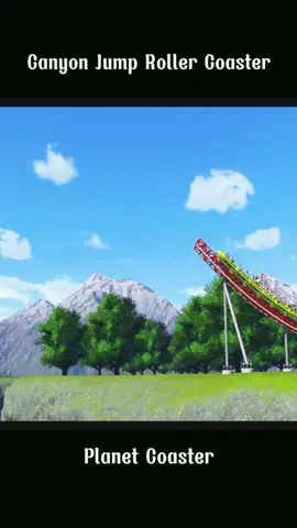 Canyon Jump Roller Coaster | Planet Coaster | #rollercoaster #coasterlife #roller #themepark #fyp #planetcoaster #ride #coaster #humanwash 