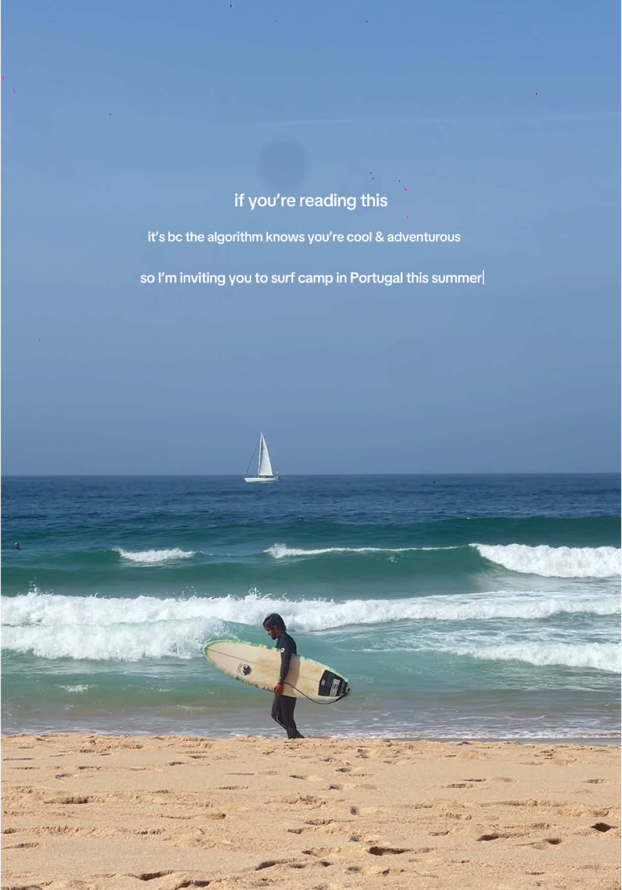or click the 🔗  in my bio to join the WhatsApp group 🏄🏻‍♀️🌊✨ see yall in Portugal!! 