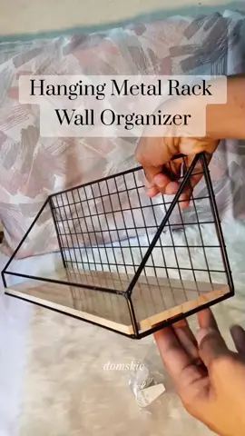Hanging Metal Rack Wall Organizer ‼️ click the yellow basket to order  #hangingwallorganizer #hangingorganizer #metalrackorganizer #metalrackshelves 