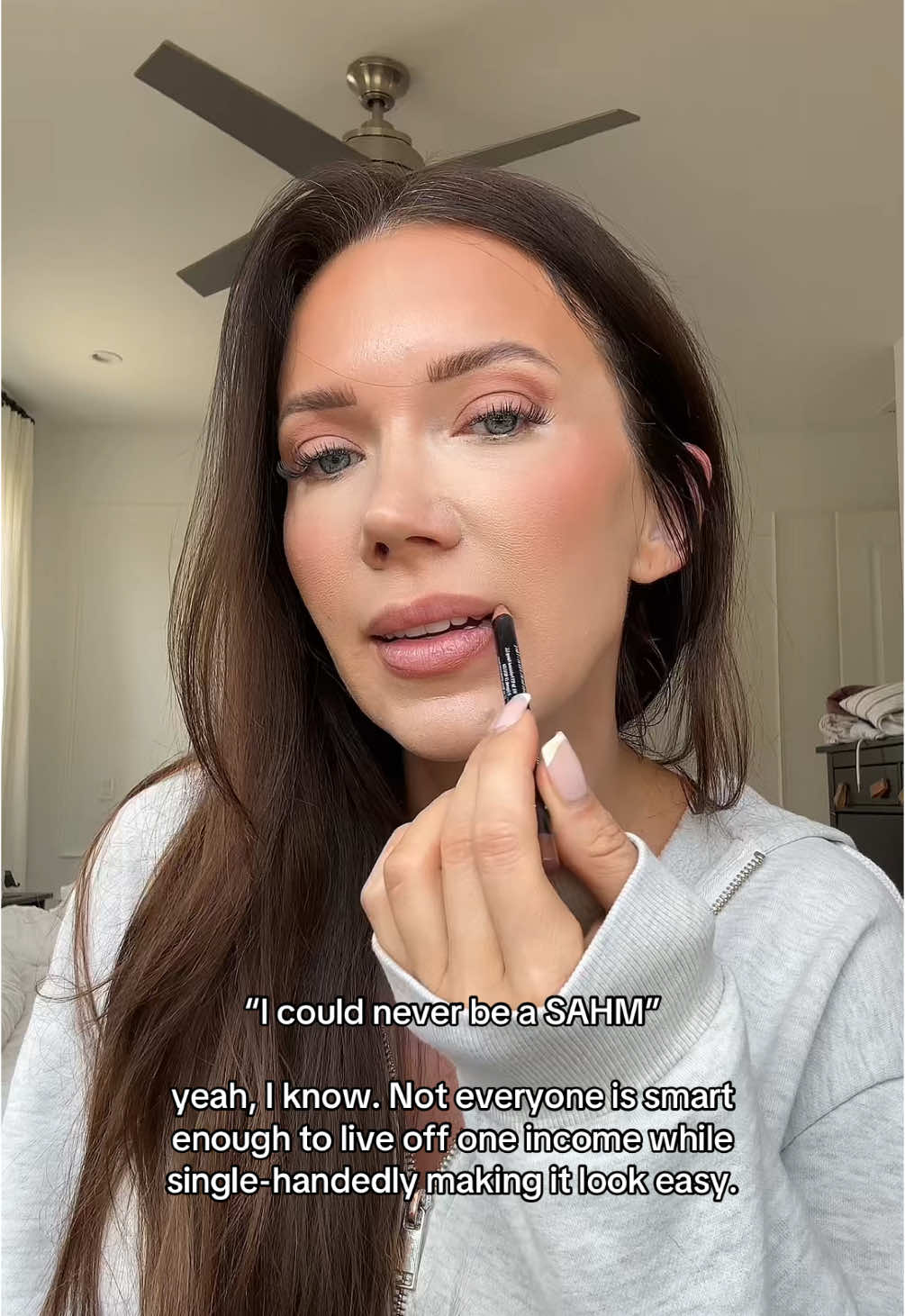 being a SAHM becomes easy when you view yourself as a CEO. I run a fun, strategic, and structured business here baby. It’s not for everyone 💁🏼‍♀️ #SAHMCEO #MomsofTikTok #motherhood #momtok #mominfluencer 